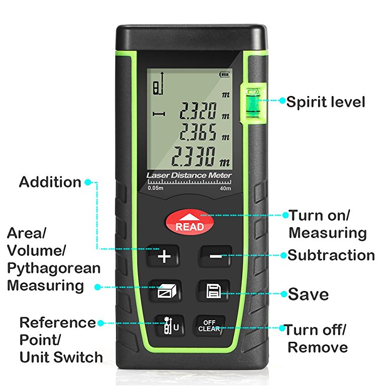 Laser distance measurement tool (60 M) Hobbyist.co.nz