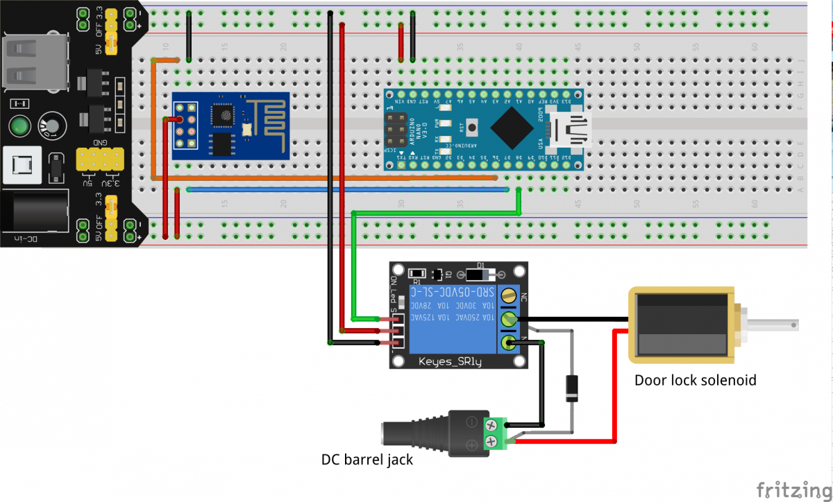 ESP8266 fritzing diagram