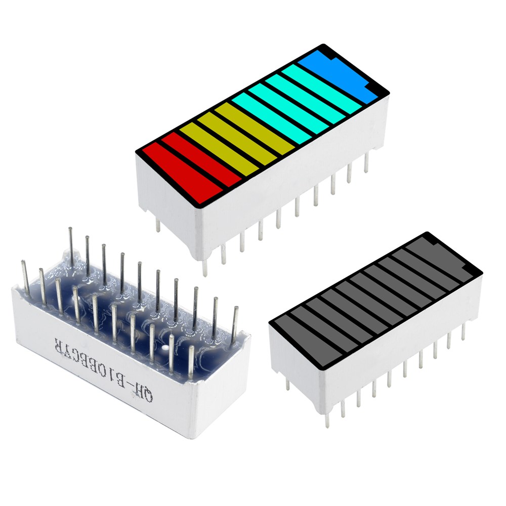 10 Segment 4 Color LEDs